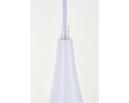 Elegant Nora 11.5" 3-Light Pendant - White (LDPD2000WH)