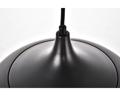 Elegant Nora 9" 1-Light Pendant - Black (LDPD2003BK)