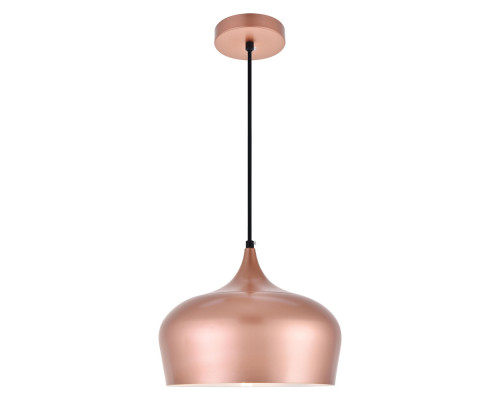 Elegant Nora 9" 1-Light Pendant - Honey Gold (LDPD2003HG)