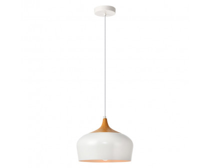 Elegant Pendant Light - White/Wood (LDPD2004)