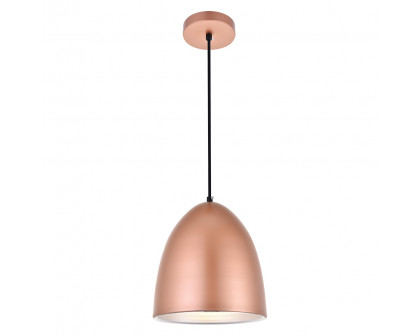 Elegant Pendant Light - Honey Gold, L 9.5" (LDPD2036HG)