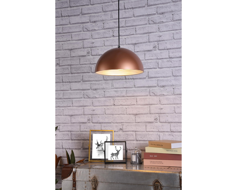 Elegant Circa 1-Light Pendant - Honey Gold, L 11.5" (LDPD2040HG)