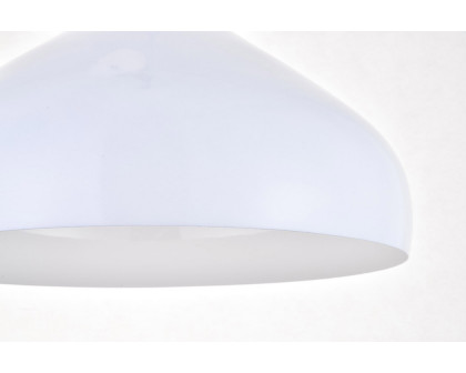 Elegant Circa 1-Light Pendant - White, L 16.5" (LDPD2045WH)