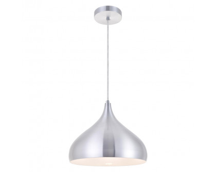 Elegant Circa 1-Light Pendant - Burnished Nickel, L 12.5" (LDPD2046BN)