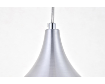 Elegant Circa 1-Light Pendant - Burnished Nickel, L 12.5" (LDPD2046BN)