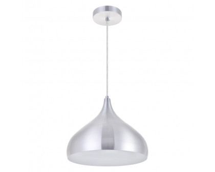 Elegant Circa 1-Light Pendant - Burnished Nickel, L 12.5" (LDPD2046BN)