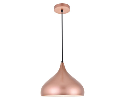 Elegant Circa 1-Light Pendant - Honey Gold, L 12.5" (LDPD2046HG)