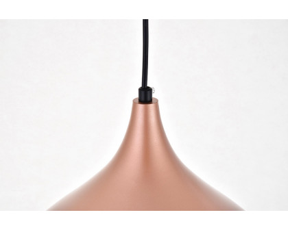 Elegant Circa 1-Light Pendant - Honey Gold, L 12.5" (LDPD2046HG)