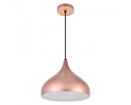 Elegant Circa 1-Light Pendant - Honey Gold, L 12.5" (LDPD2046HG)