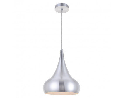 Elegant Circa 1-Light Pendant - Burnished Nickel, L 11.5" (LDPD2047BN)