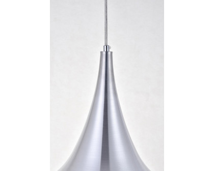 Elegant Circa 1-Light Pendant - Burnished Nickel, L 11.5" (LDPD2047BN)