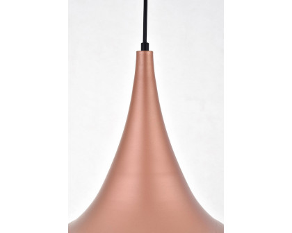 Elegant Circa 1-Light Pendant - Honey Gold, L 11.5" (LDPD2047HG)