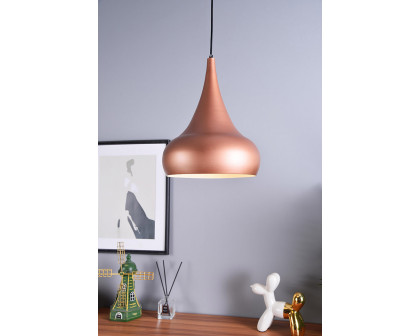 Elegant Circa 1-Light Pendant - Honey Gold, L 11.5" (LDPD2047HG)