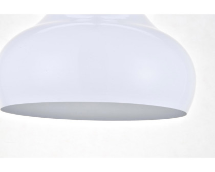 Elegant Circa 1-Light Pendant - White, L 11.5" (LDPD2047WH)