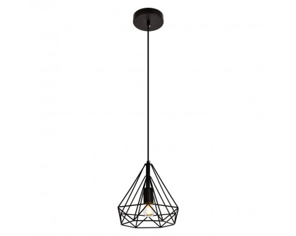 Elegant Pendant Light - Black, L 9.8" (LDPD2089)