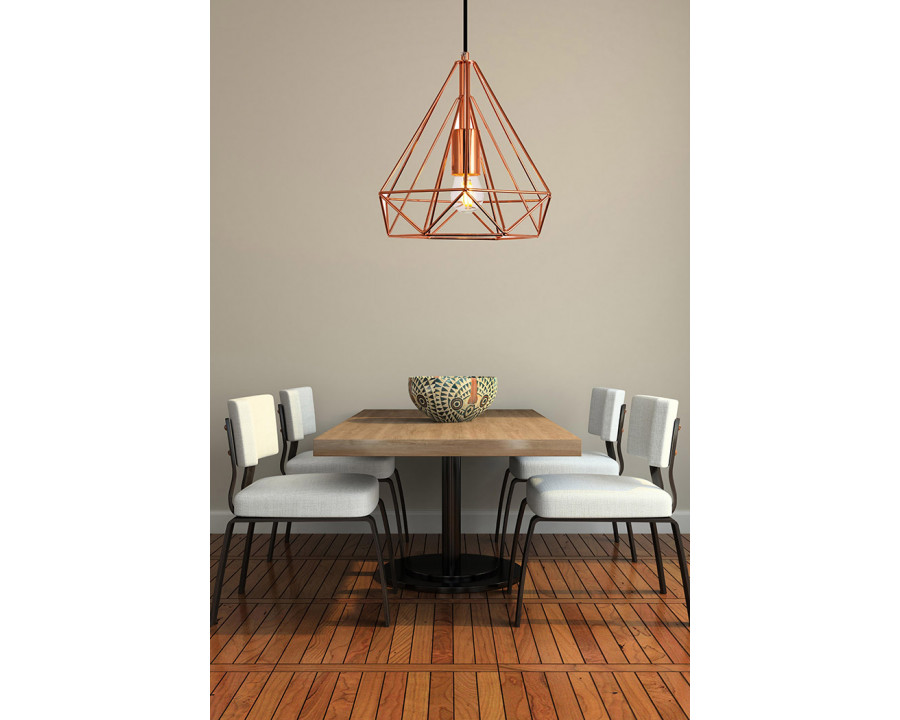 Elegant Pendant Light - Copper, L 9.8" (LDPD2090)