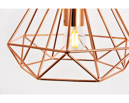 Elegant Pendant Light - Copper, L 9.8" (LDPD2090)