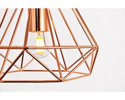 Elegant Pendant Light - Copper, L 9.8" (LDPD2090)