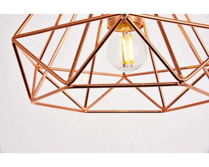 Elegant Pendant Light - Copper, L 9.8" (LDPD2090)