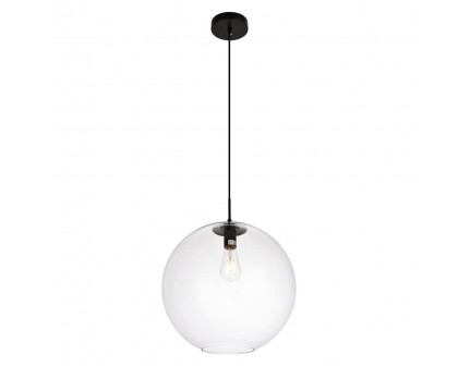 Elegant Pendant Light - Black/Glass, L 15.7" (LDPD2112)