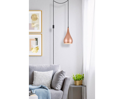 Elegant Nora 1 Light Plug-In Pendant - Honey Gold (LDPG2001HG)