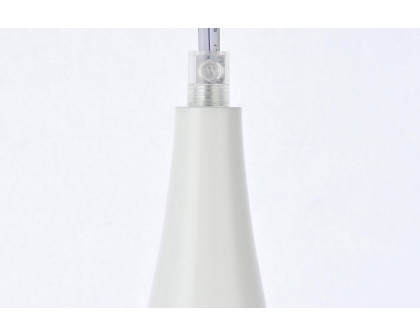 Elegant Nora 1 Light Plug-In Pendant - White (LDPG2001WH)