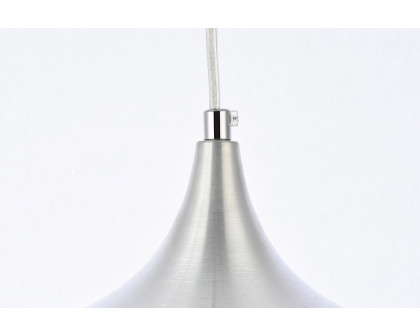 Elegant Nora 1 Light Plug-In Pendant - Burnished Nickel (LDPG2003BN)