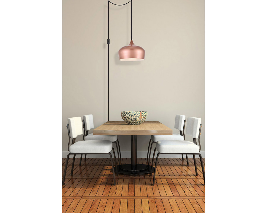 Elegant Nora 1 Light Plug-In Pendant - Honey Gold (LDPG2003HG)