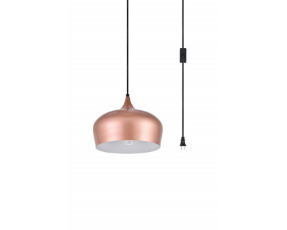 Elegant Nora 1 Light Plug-In Pendant - Honey Gold (LDPG2003HG)