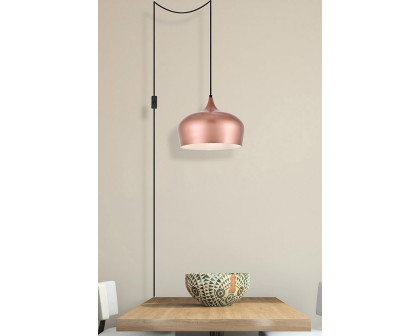 Elegant Nora 1 Light Plug-In Pendant - Honey Gold (LDPG2003HG)