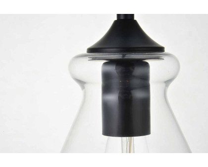 Elegant Destry 1 Light Plug-In Pendant - Black (LDPG2244BK)