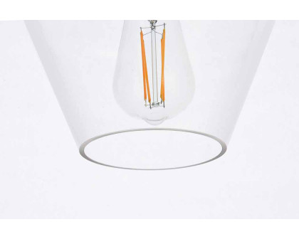 Elegant Gene 1 Light Plug-In Pendant - Black (LDPG2256BK)