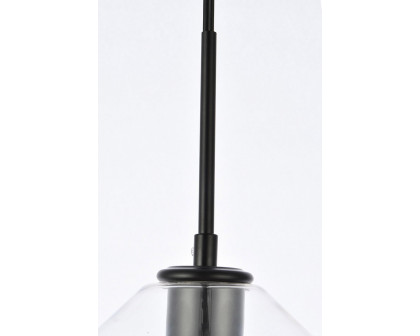 Elegant Gene 1 Light Plug-In Pendant - Black (LDPG2256BK)