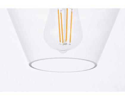 Elegant Gene 1 Light Plug-In Pendant - Brass (LDPG2256BR)