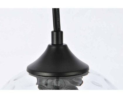 Elegant Pendant Light - Black/Glass, L 6" (LDPG2280)