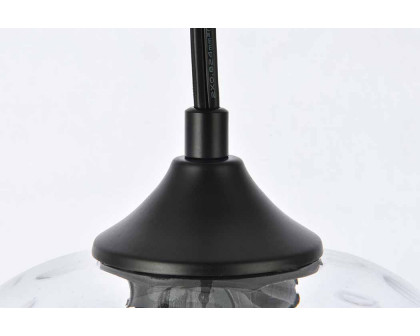 Elegant Pendant Light - Black/Glass, L 8" (LDPG2281)