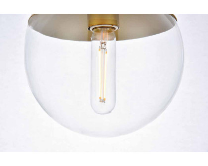 Elegant Eclipse 1 Light Plug - Brass, L 8" (LDPG6031BR)