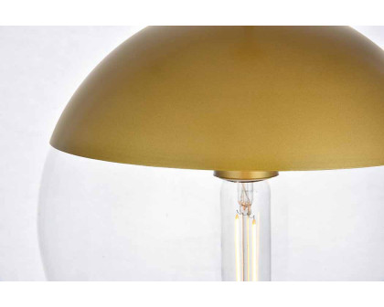 Elegant Eclipse 1 Light Plug - Brass, L 10" (LDPG6037BR)