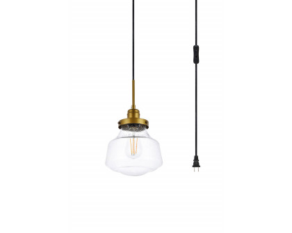 Elegant Lyle 1 Light Plug - Brass (LDPG6254BR)