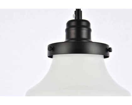 Elegant Lyle 1 Light Plug - Black/Glass Matte (LDPG6255BK)