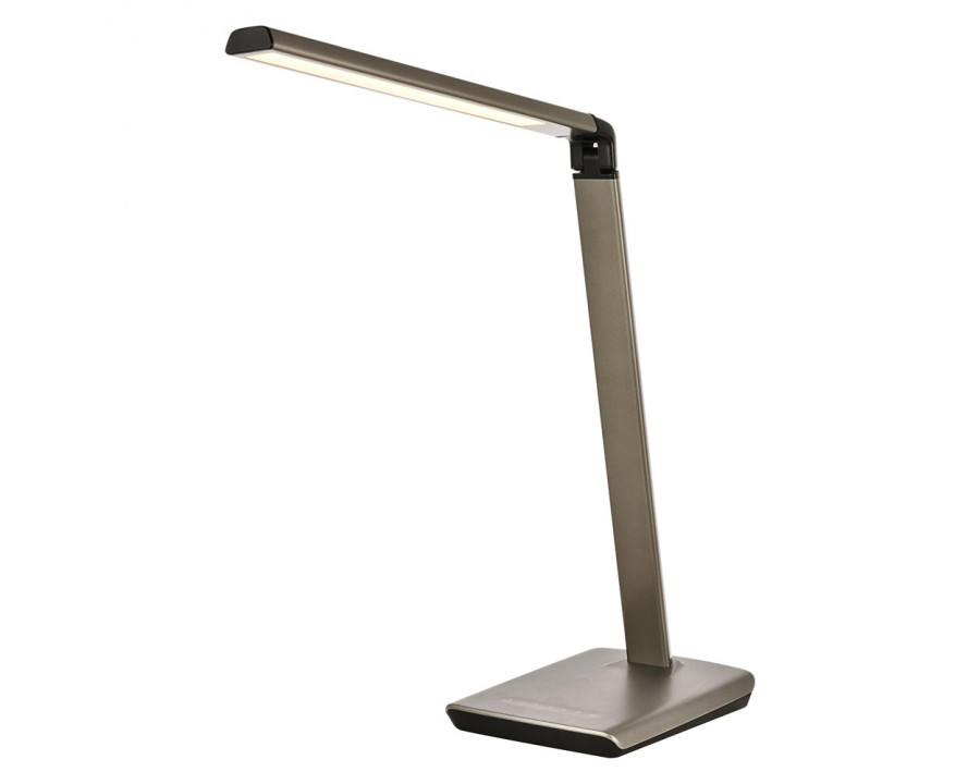 Elegant LED Table Lamp - Metallic Gray (LEDDS001)