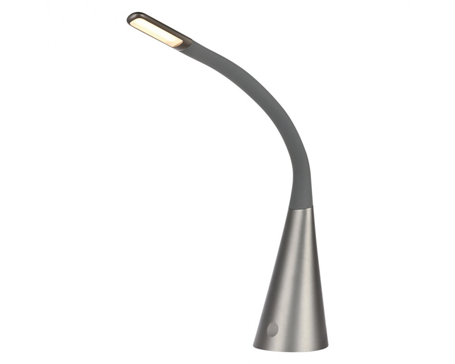 Elegant LED Table Lamp - Metallic Gray (LEDDS003)