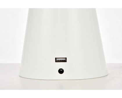 Elegant LED Table Lamp - Glossy White (LEDDS004)