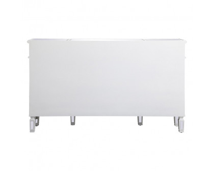 Elegant 60" Mirrored Credenza - White (MF6-1001AW)