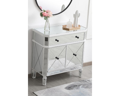 Elegant 32" Mirrored Cabinet - White (MF6-1002AW)