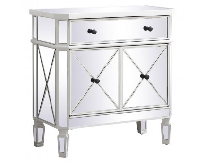 Elegant 32" Mirrored Cabinet - White (MF6-1002AW)