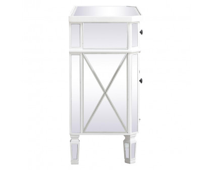 Elegant 32" Mirrored Cabinet - White (MF6-1002AW)