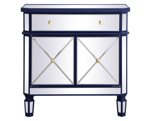 Elegant 32" Mirrored Cabinet - Blue (MF6-1002BL)