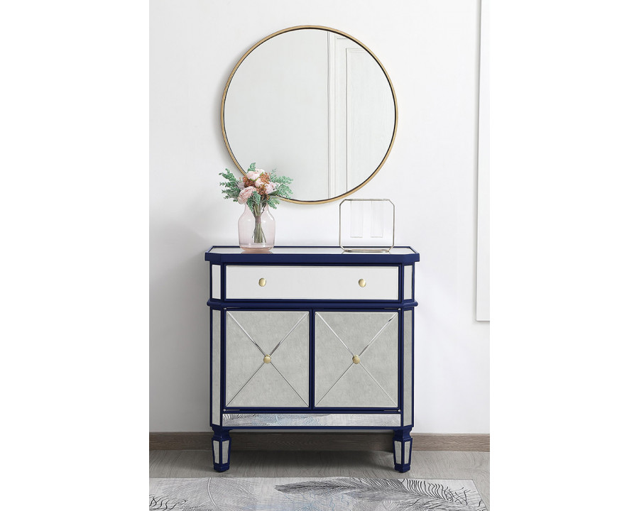 Elegant 32" Mirrored Cabinet - Blue (MF6-1002BL)