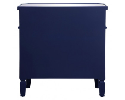 Elegant 32" Mirrored Cabinet - Blue (MF6-1002BL)